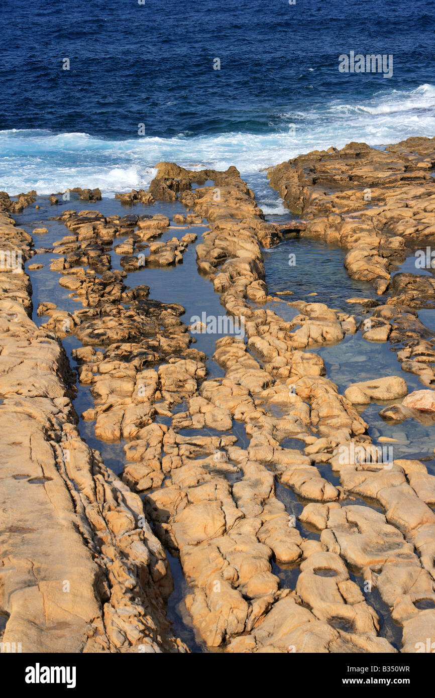 Sliema Beach, Malta Stock Photo