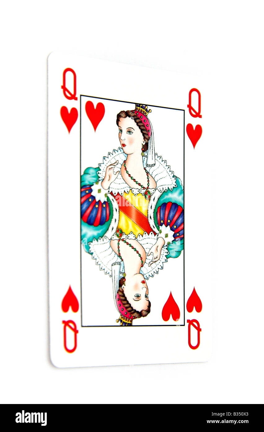 Queen Of Hearts Playing Card White Background Stock Photo Alamy Queen Of Hearts Playing Card White Background Stock Photo Alamy