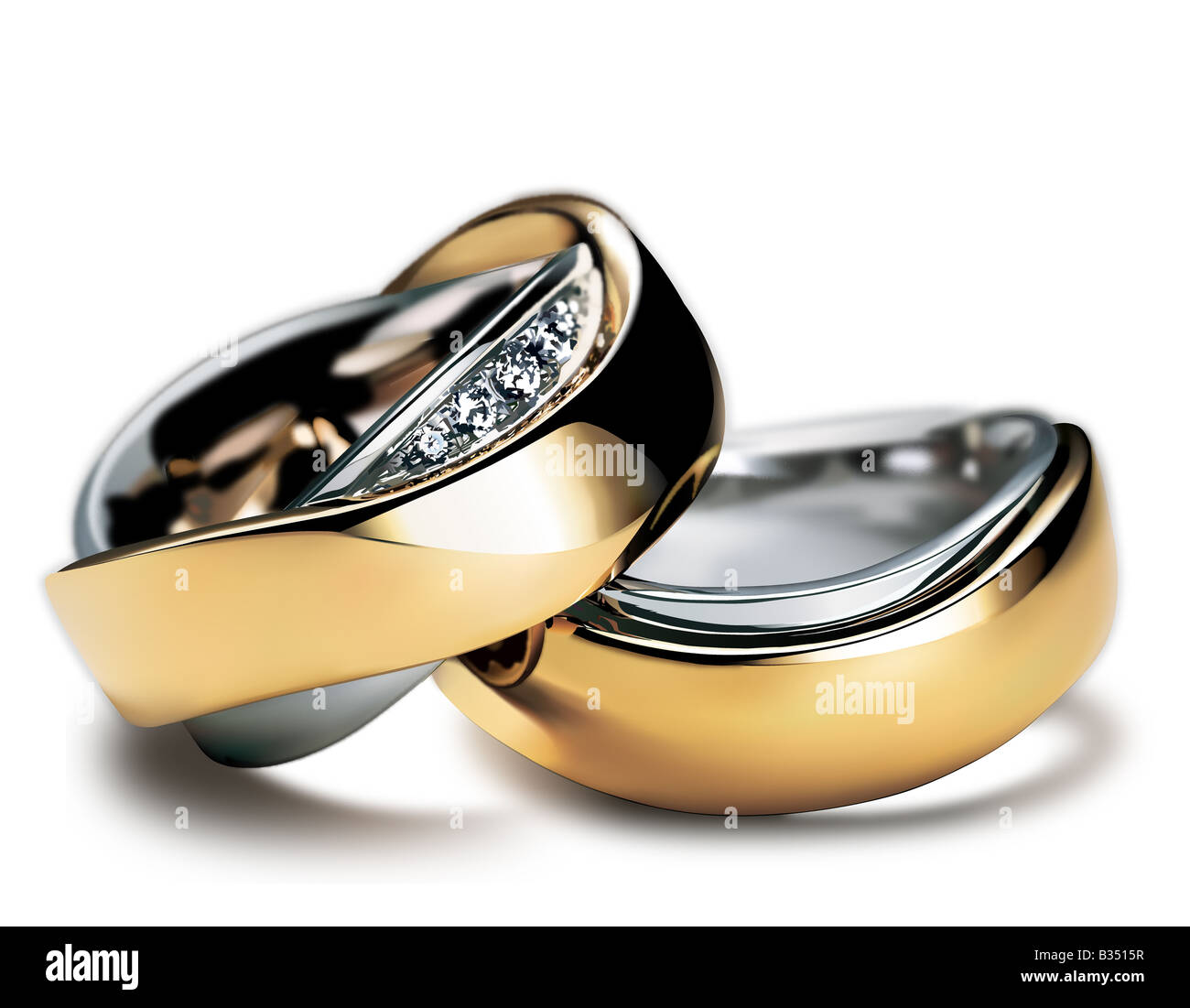 illustration of wedding rings Stock Photo Alamy