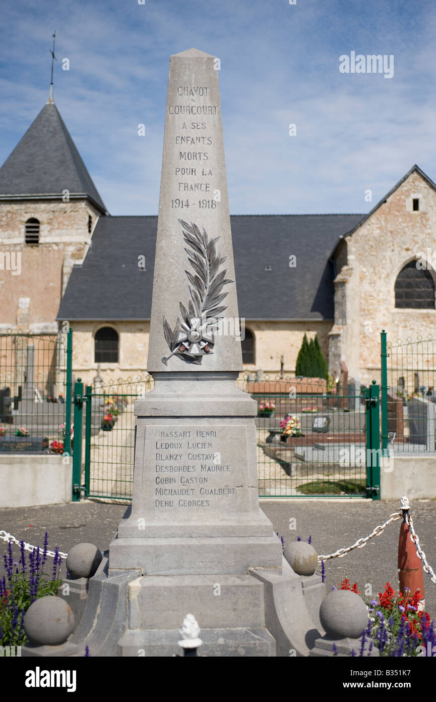 Chavot Courcourt church champagne ardenne france Stock Photo