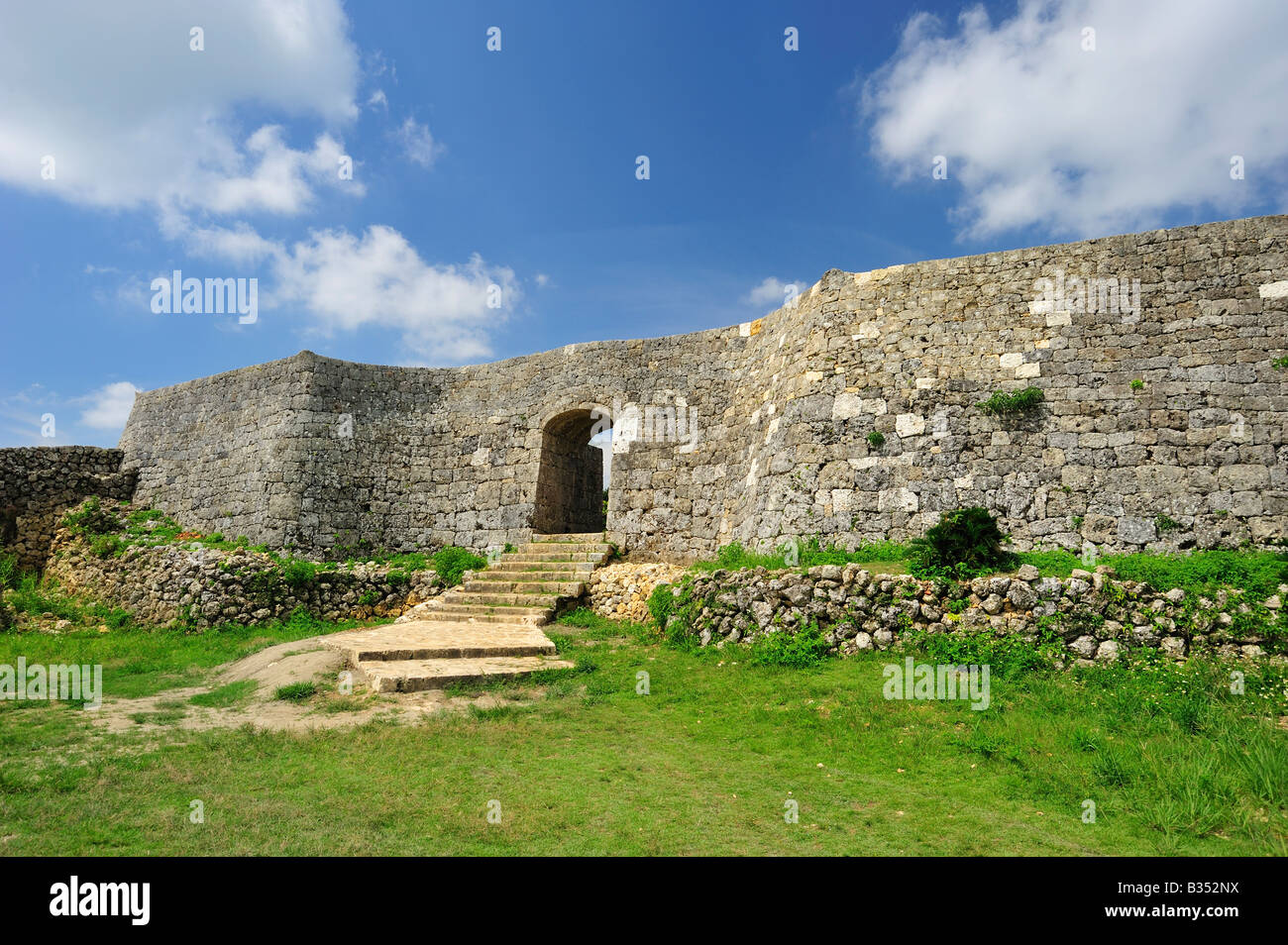 nakagusuku castle, kita nakagusuku, nakagami district, okinawa, japan