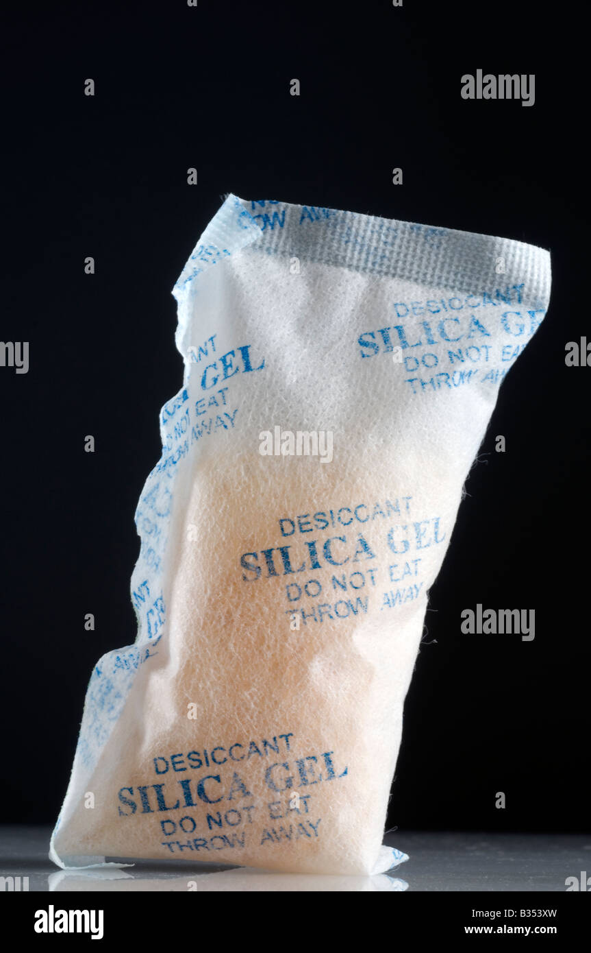 Desiccant Silica gel bag Stock Photo Alamy