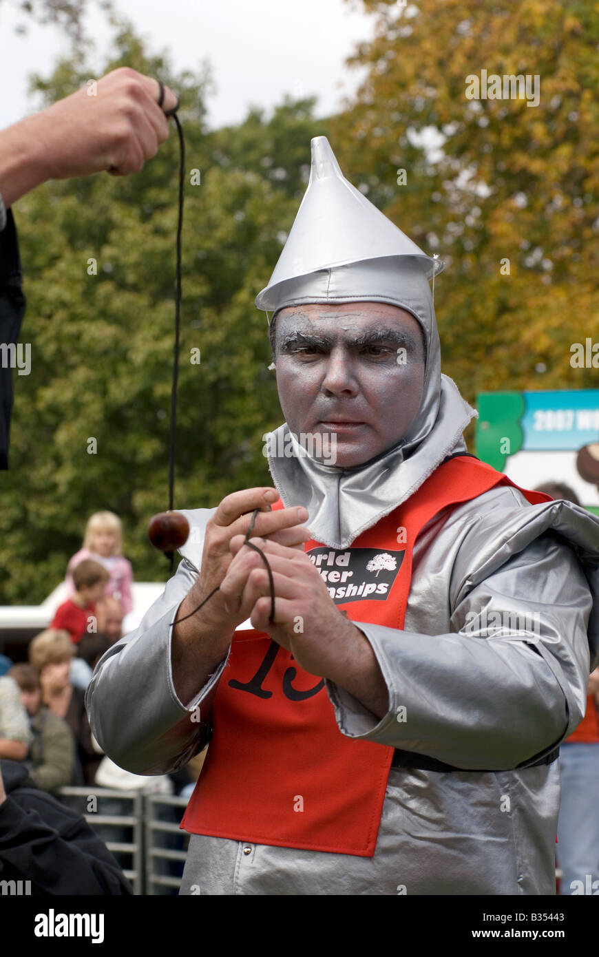 43rd World Conker Championships at Ashton Northamptonshire 14th October 2007 Stock Photo