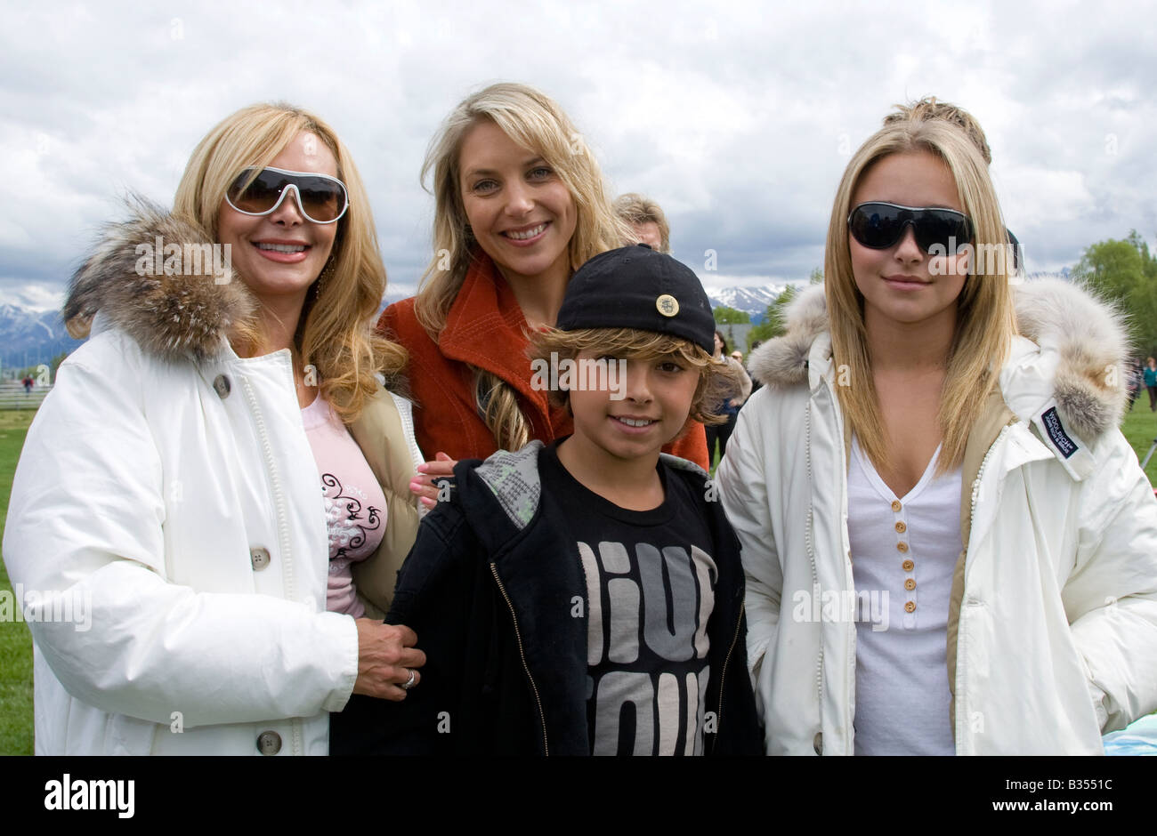 Hayden Panettiere family and friends at the Big Blue March, Anchorage, Alaska Stock Photo
