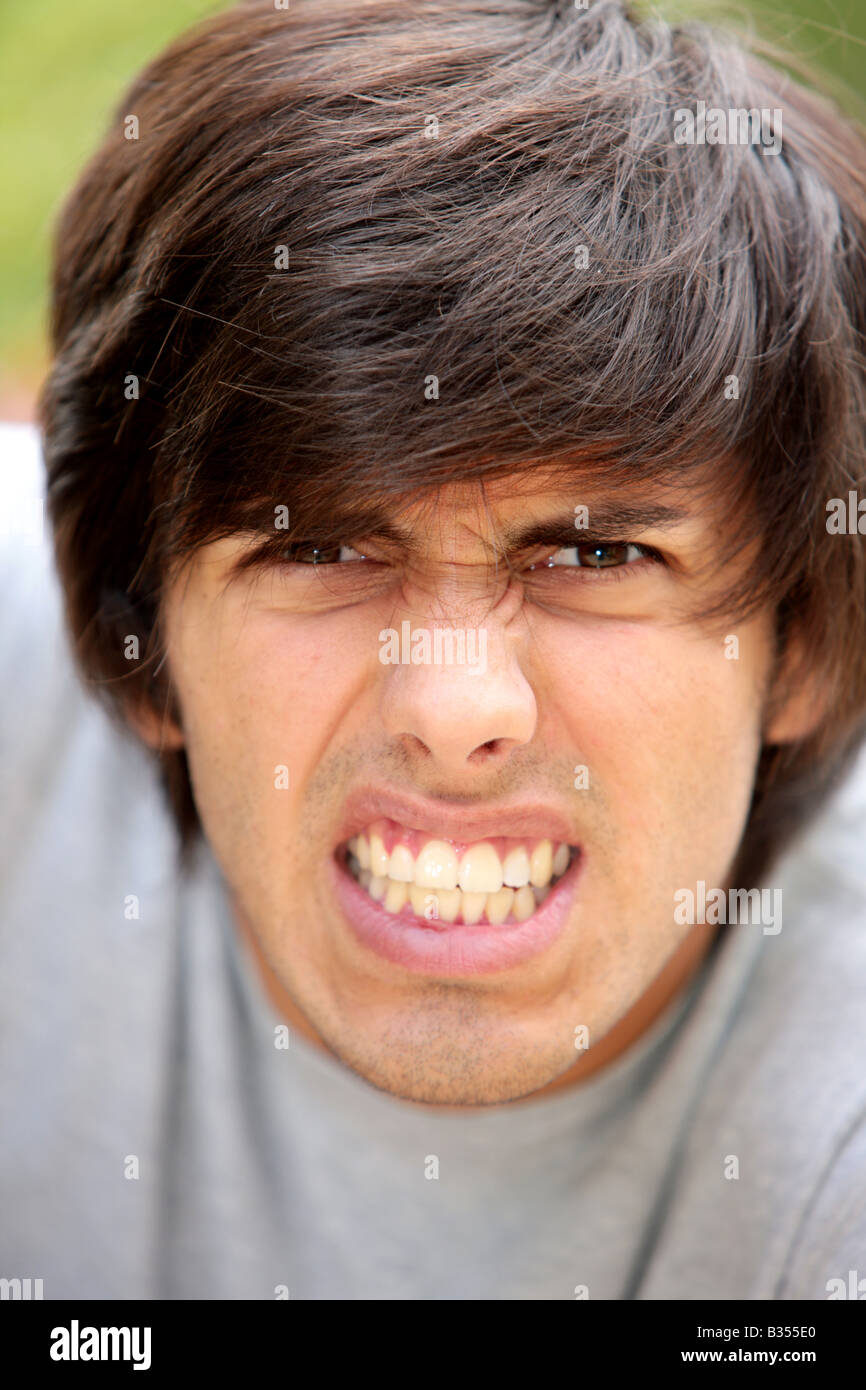 Angry Young Man Model Released Stock Photo - Alamy