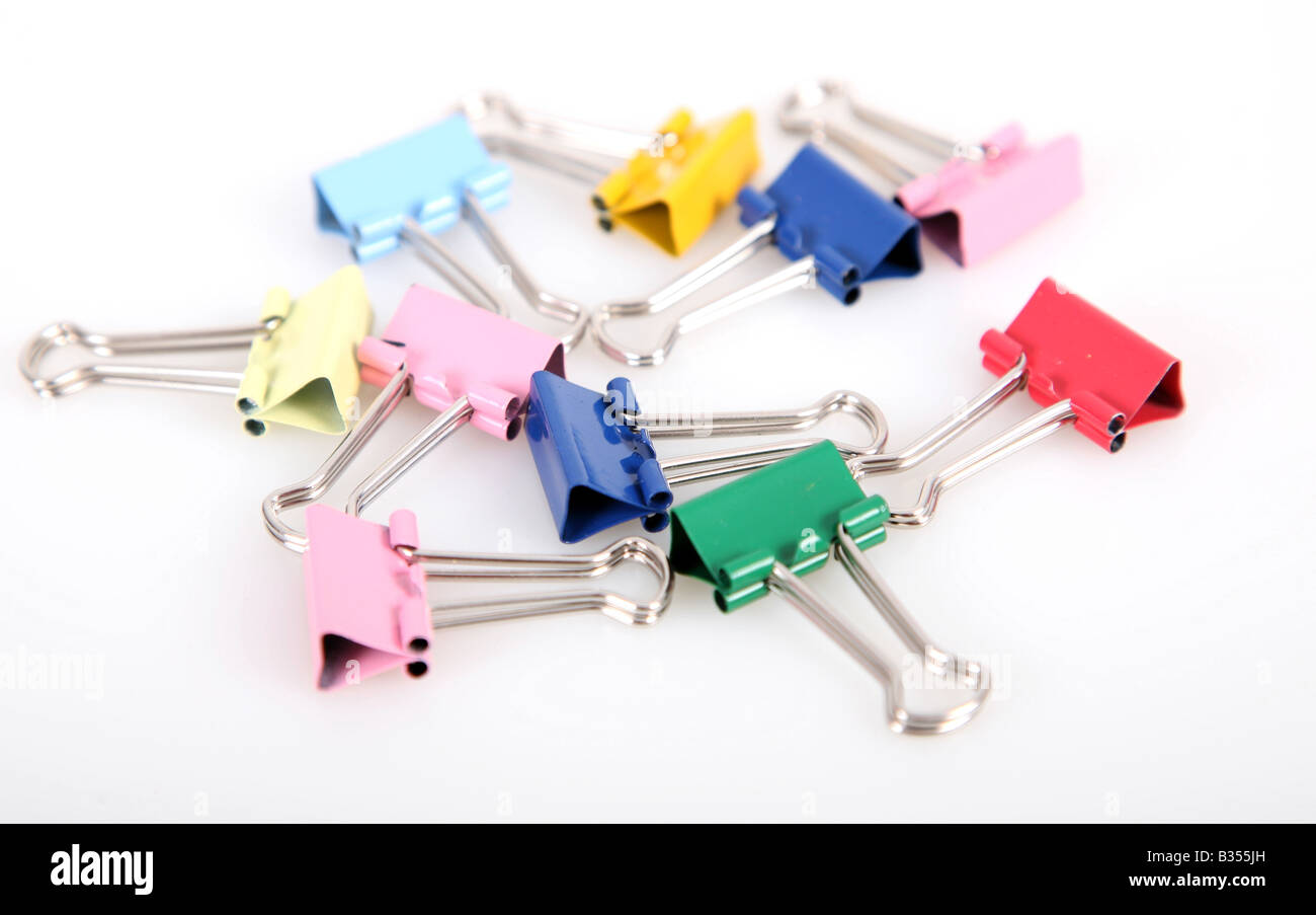 white foldback clips