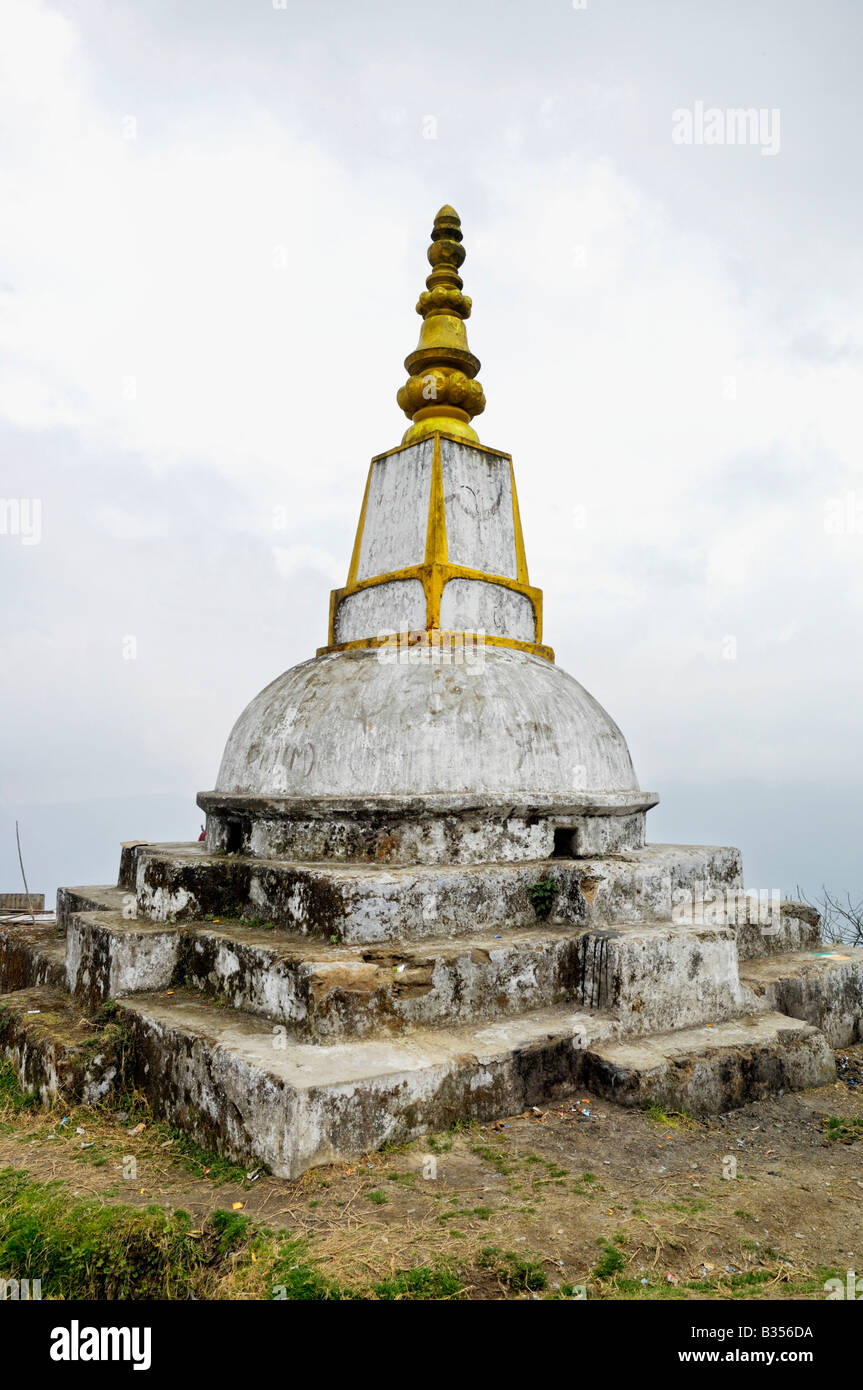 Tibetan Buddhist Stupa Darjeeling Stock Photo