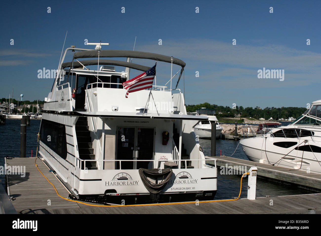 Harbor Lady excursion boat Sturgeon Bay Wisconsin Stock Photo Alamy