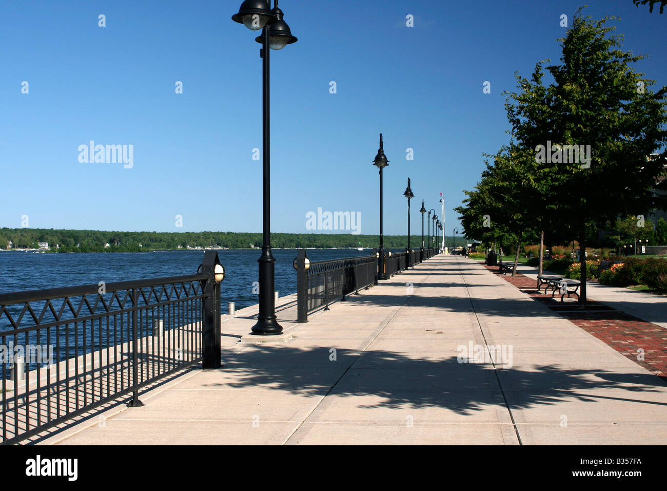Waterfront Sturgeon Bay Ship Canal Wisconsin Stock Photo Alamy