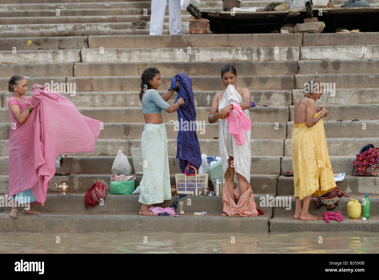 river bathing women without dress