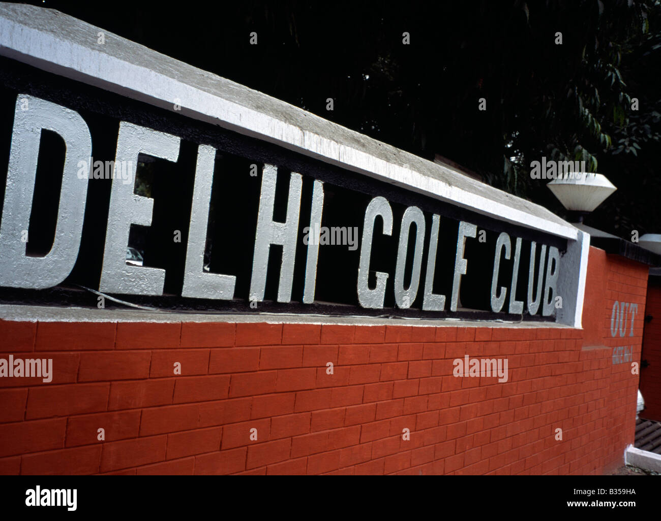 Delhi golf club entrance, India Stock Photo Alamy
