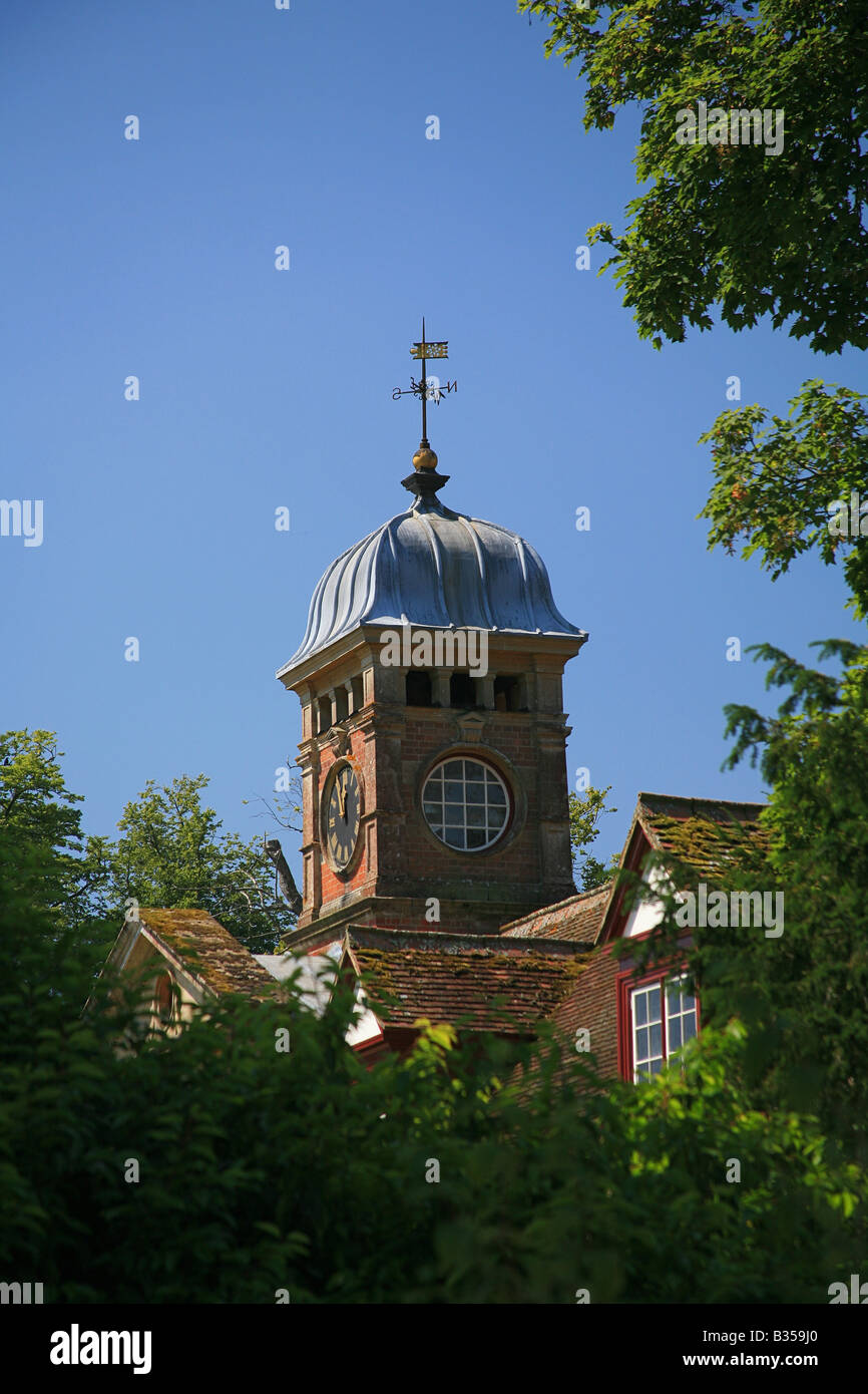 The clock tower on the gatehouse at Kingston Lacey House (National