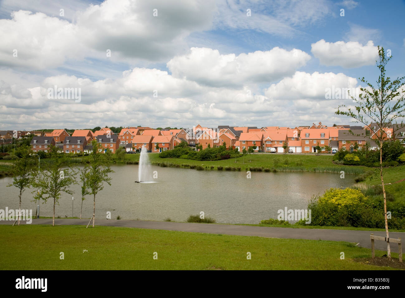 Oakley Vale housing Corby, Northants Stock Photo Alamy