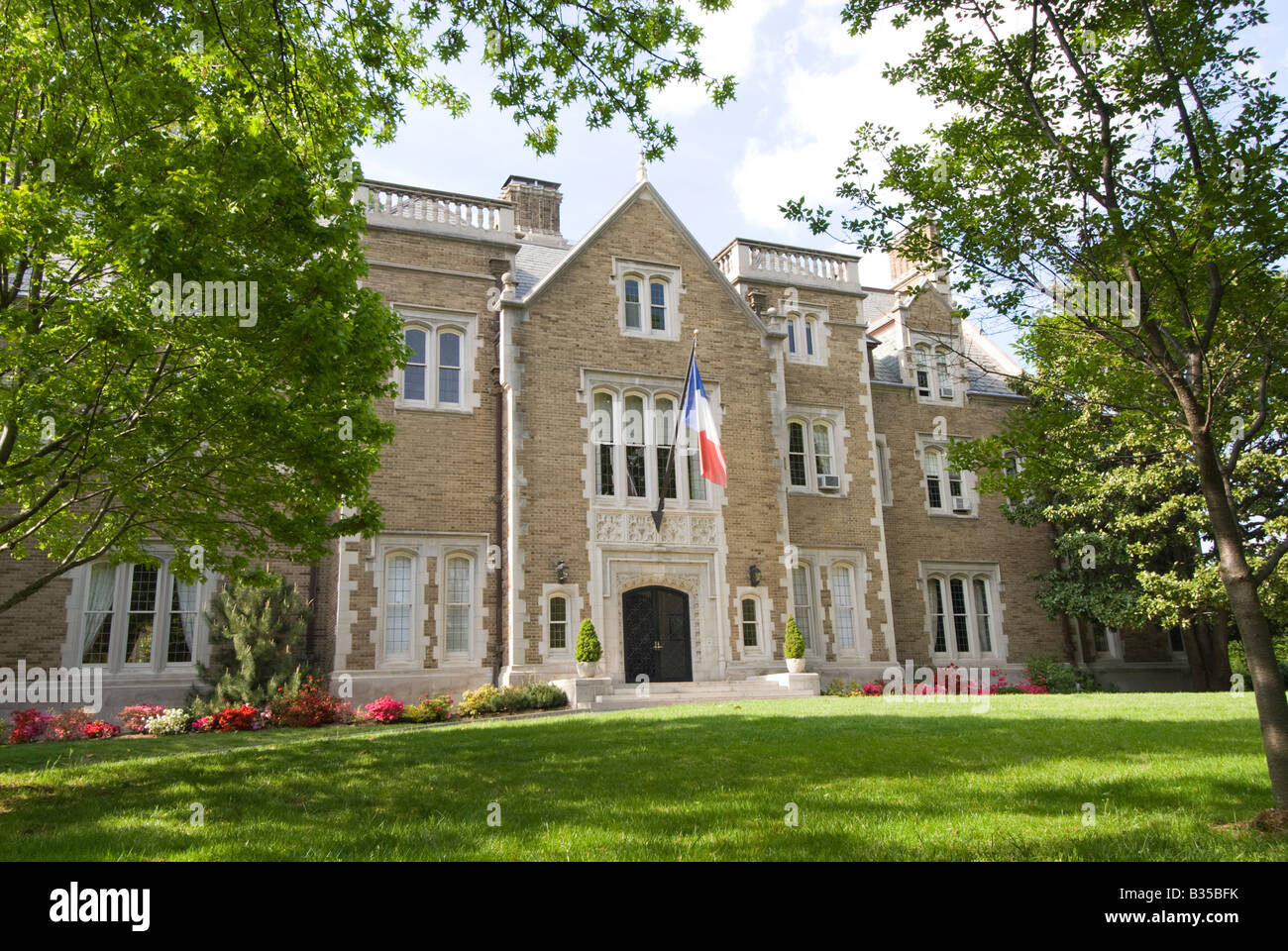 The French Ambassador's residence on Kalorama, Washington, DC Stock
