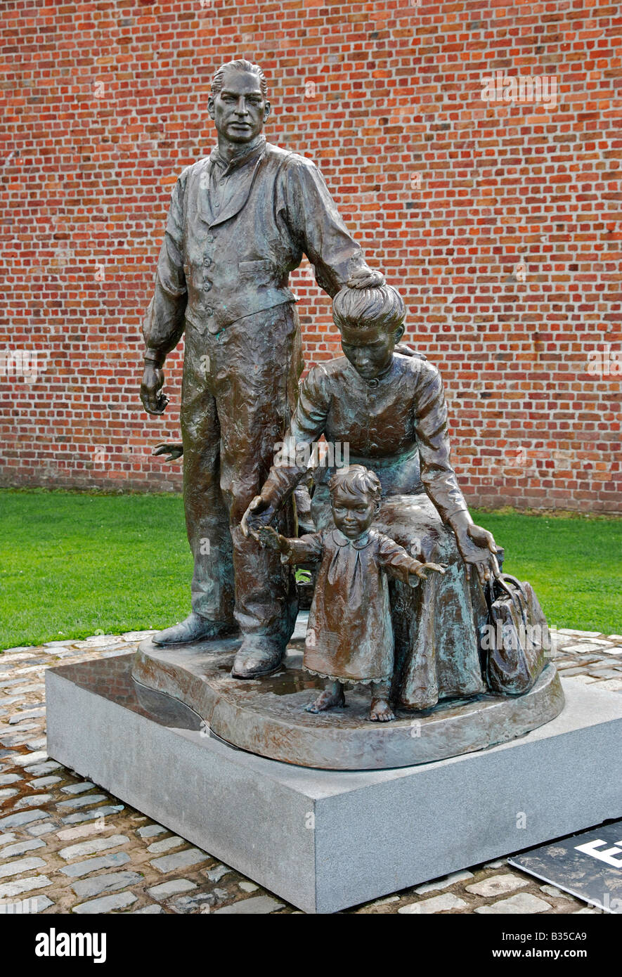 the "legacy sculpture" by "mark de graffenried" at the albert docks in