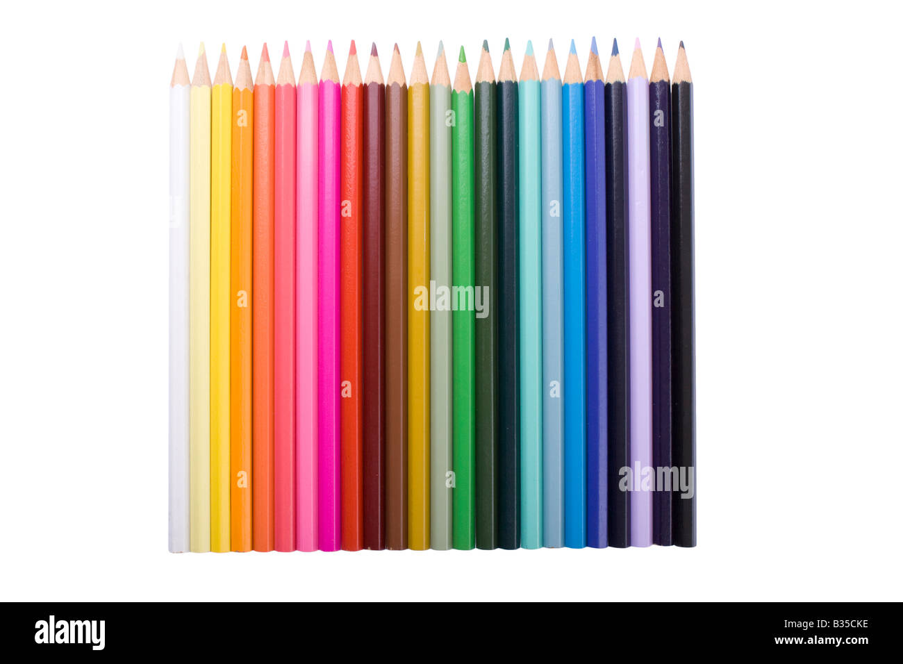 Color pencils collection with colors mixed Stock Photo Alamy