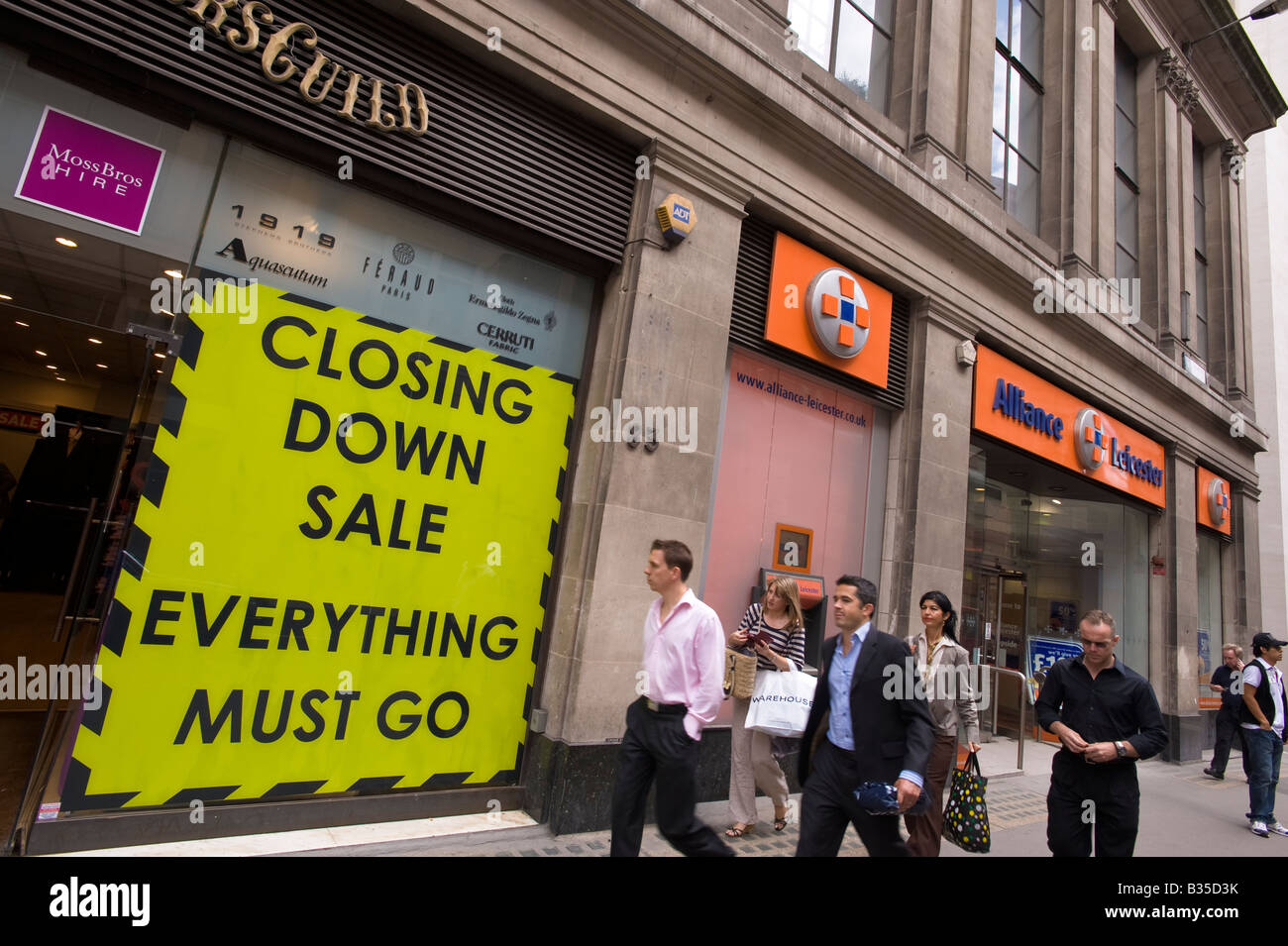 Sale sign in shop window, London, UK Stock Photo Alamy
