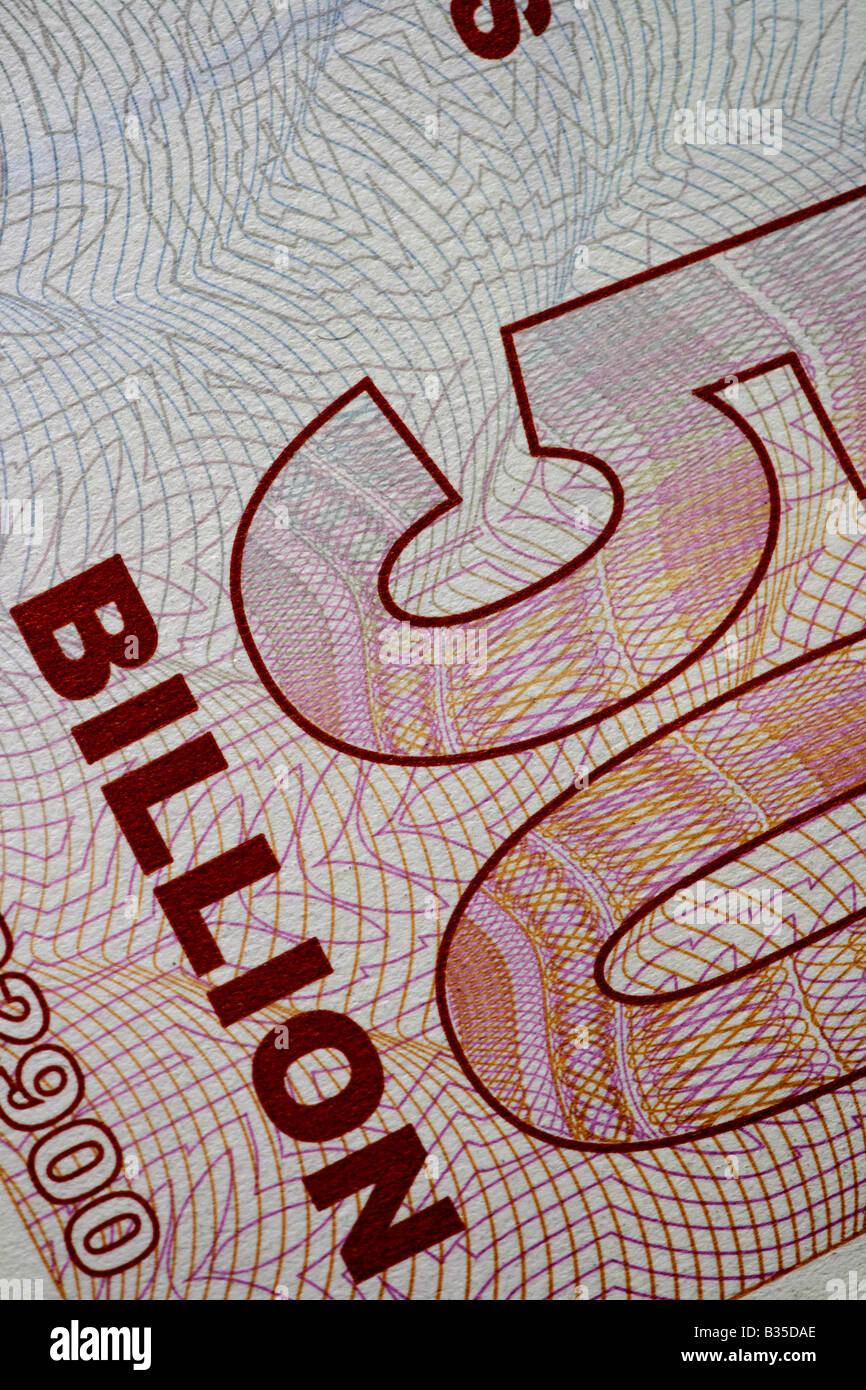 'billion dollars' Stock Photo
