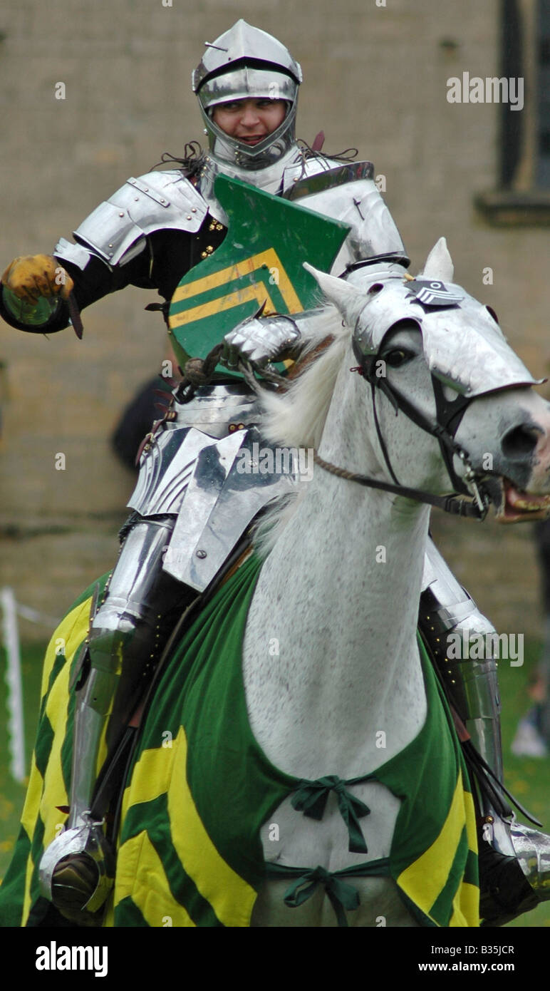 Mounted knight Stock Photo