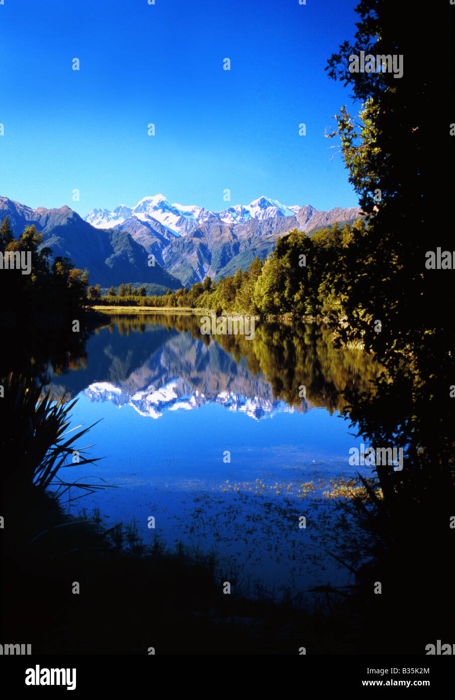 Lake Matherson New Zealand Stock Photo