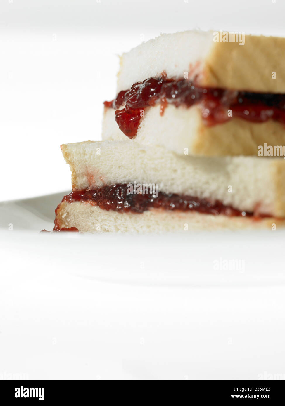 Jam Sandwich, White Bread High Resolution Stock Photography and Images