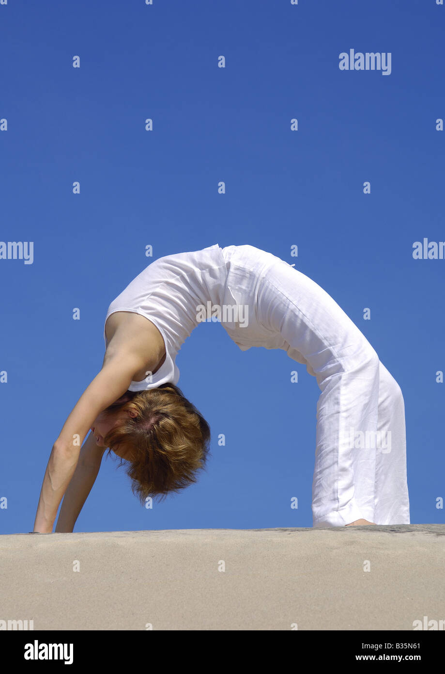 Bending over backward hires stock photography and images Alamy