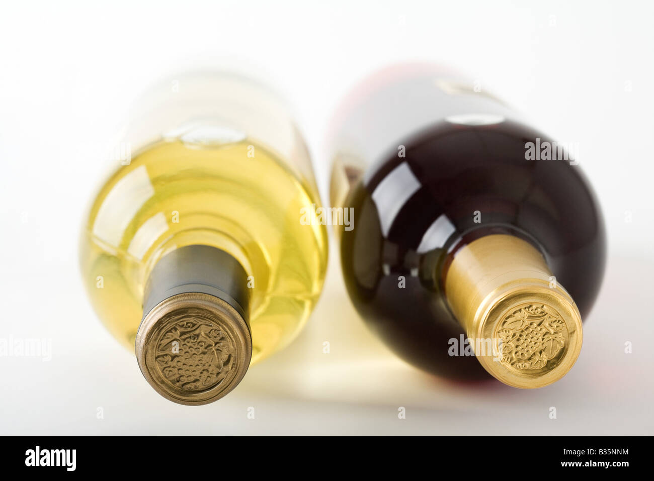 Elevated view of wine bottles hires stock photography and images Alamy
