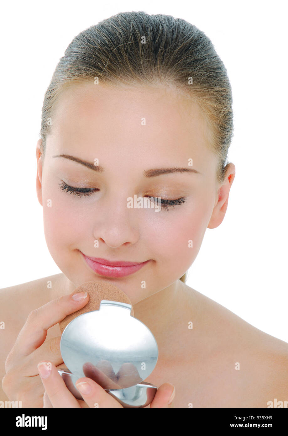 No face hair close up woman hi-res stock photography and images - Alamy