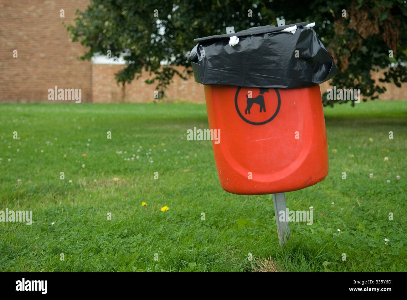 bin for dog waste Stock Photo Alamy
