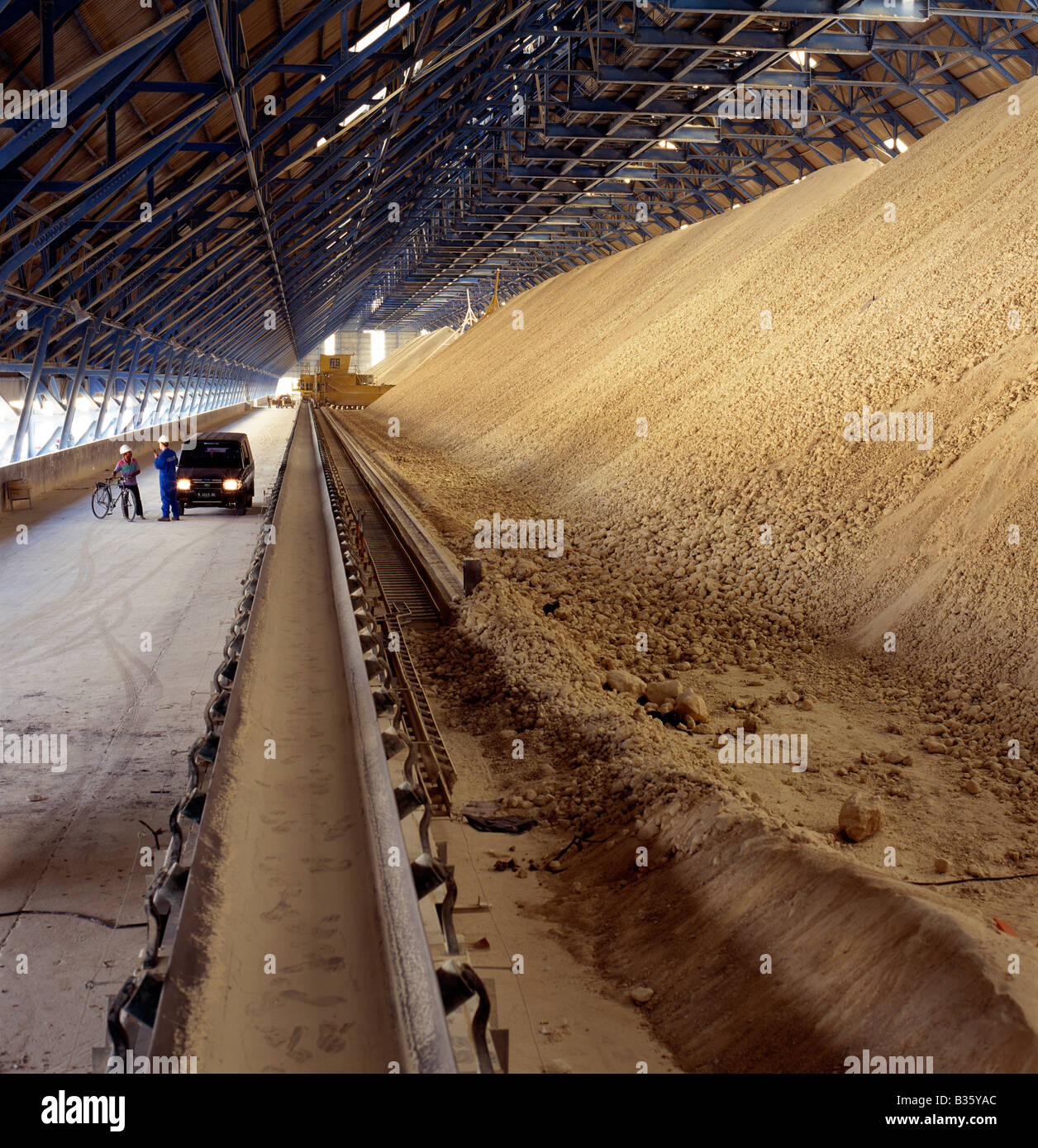 Limestone storage at cement plant in Tuban, Indonesia Stock Photo - Alamy