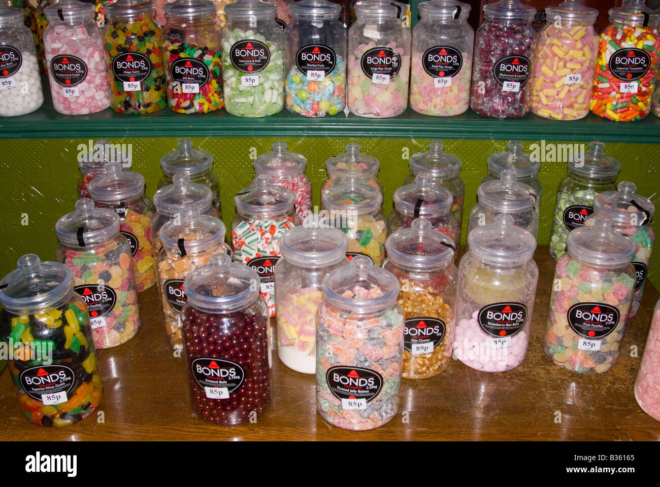 Jars of traditional sweets Stock Photo Alamy