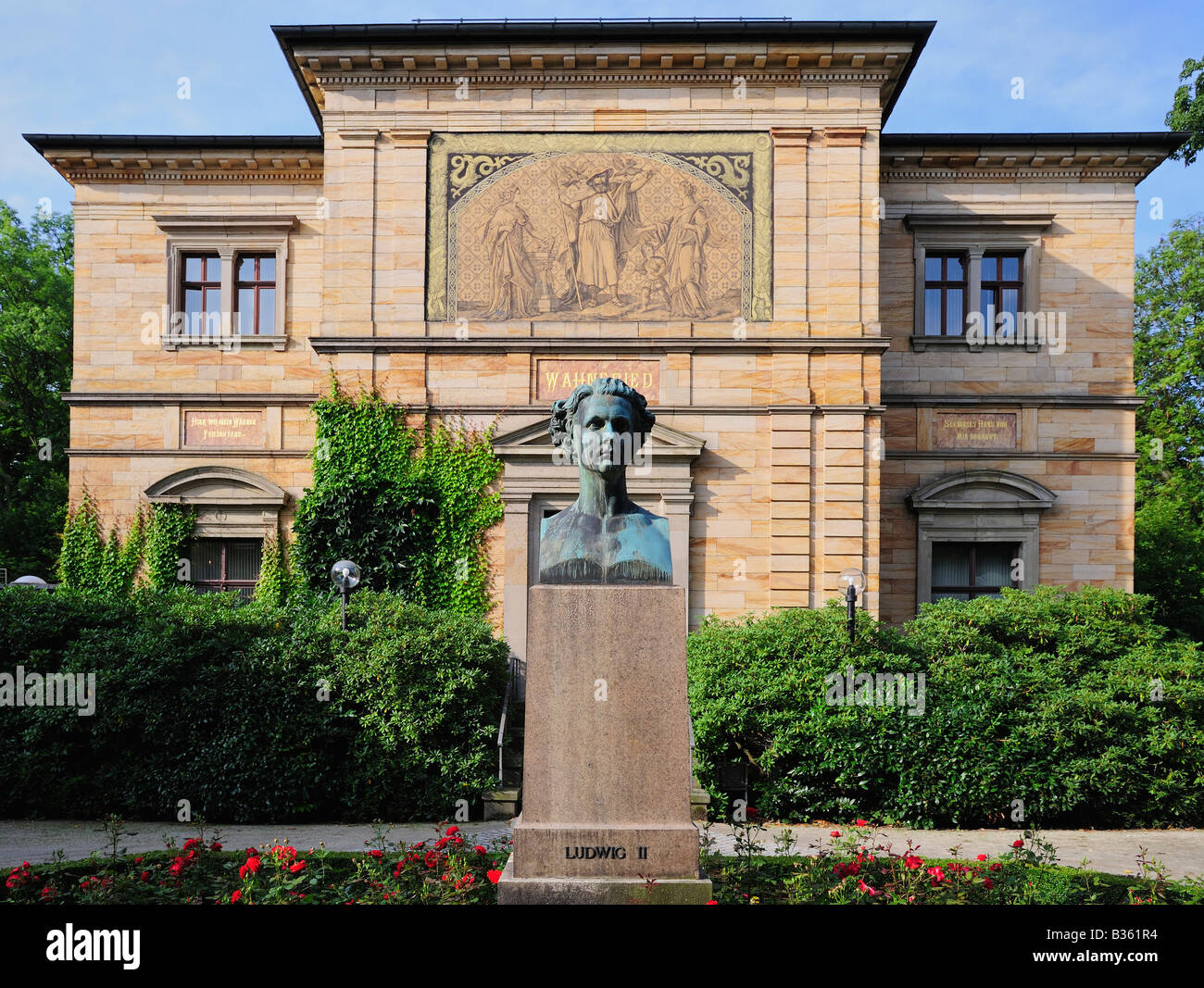 Villa Wahnfried Wagner House in Bayreuth Bavaria Germany Stock Photo