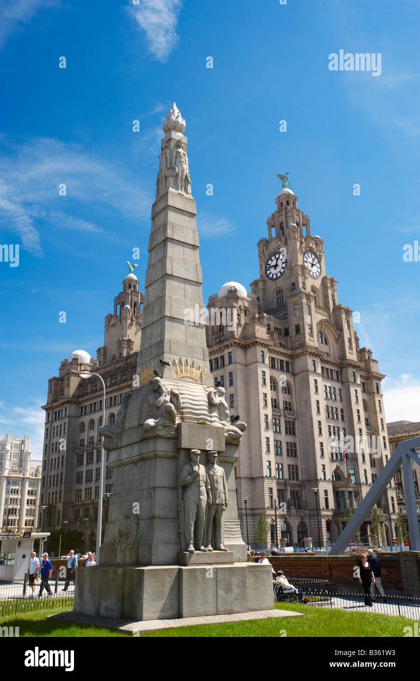 The Liver Building Liverpool UK Stock Photo