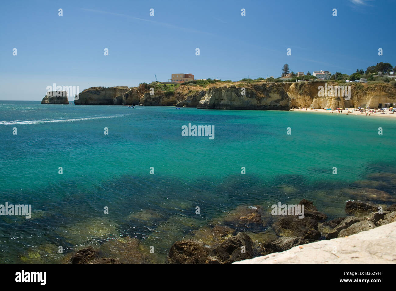 Coastline of Lagos, Batata beach (Portugal) Stock Photo