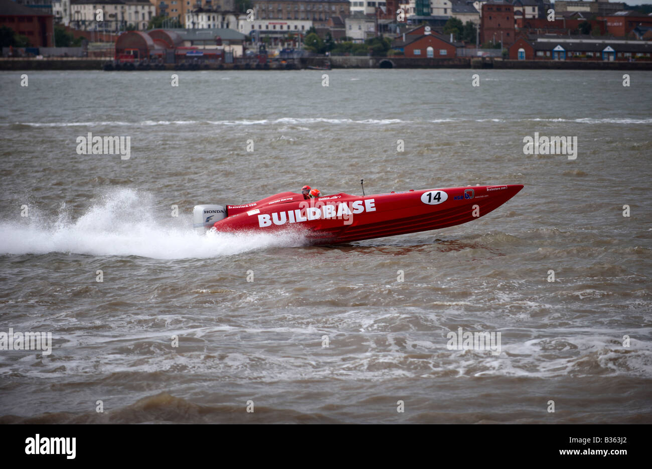 Honda Powerboat Racing Liverpool UK Stock Photo