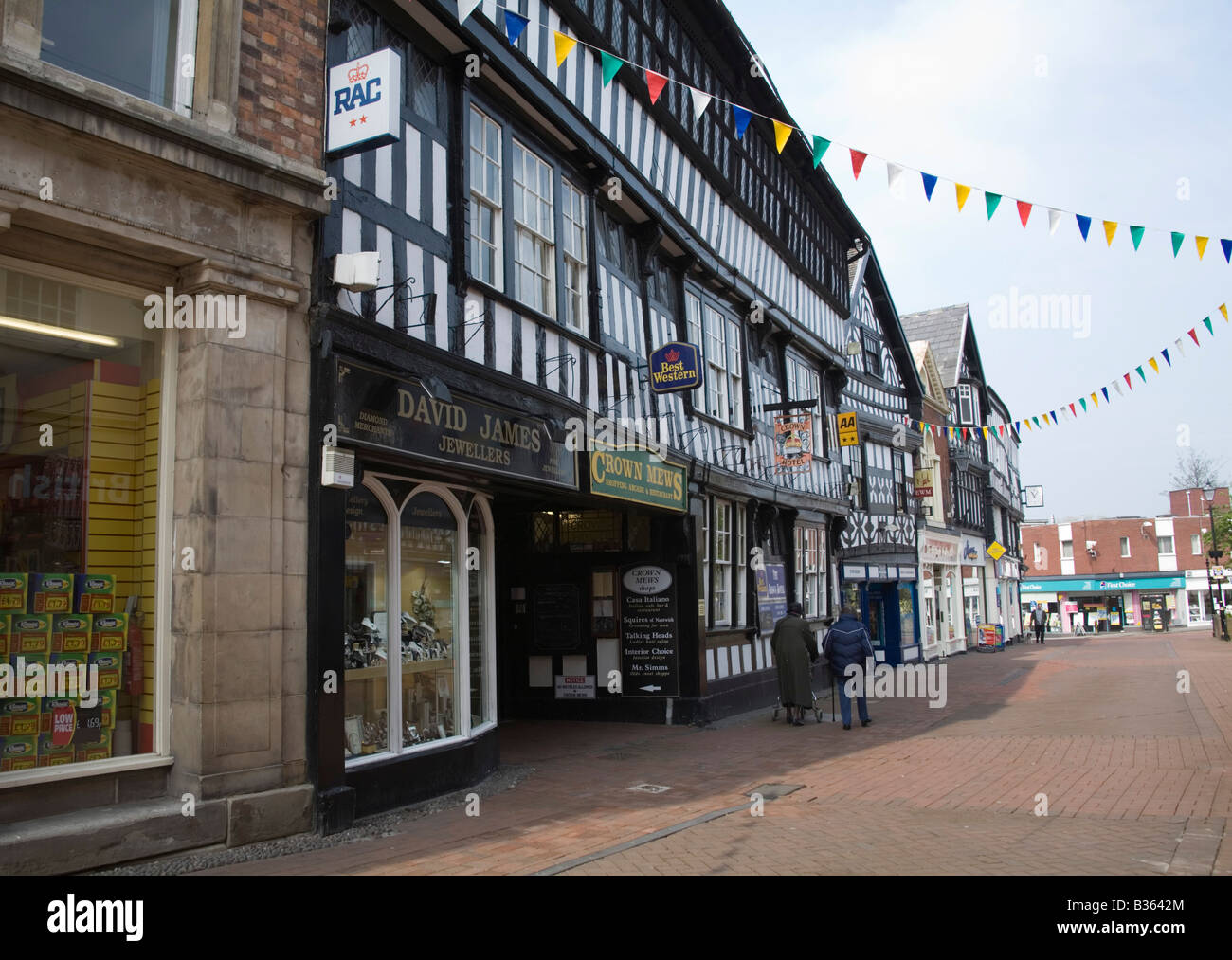 NANTWICH CHESHIRE England UK April The 16thc half timbered building The
