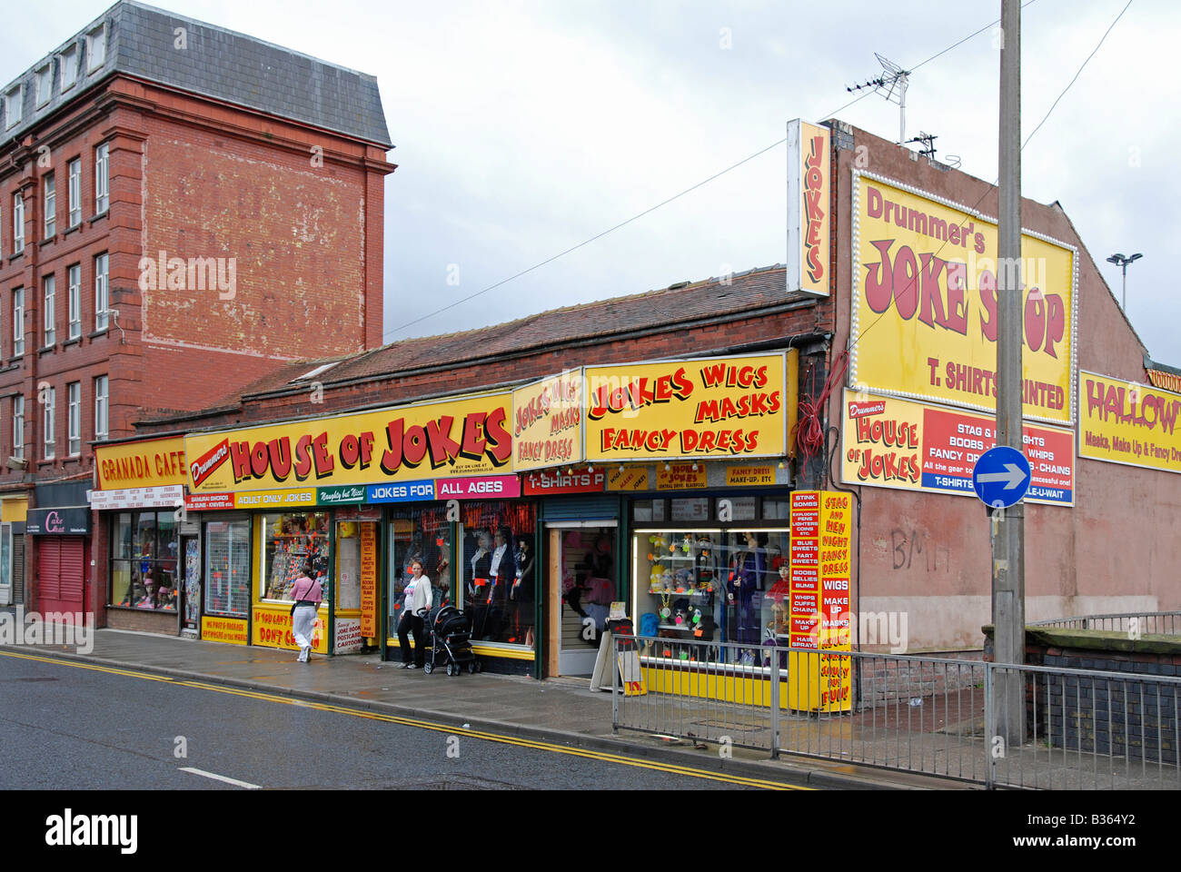 a large joke shop in blackpool,england,uk Stock Photo