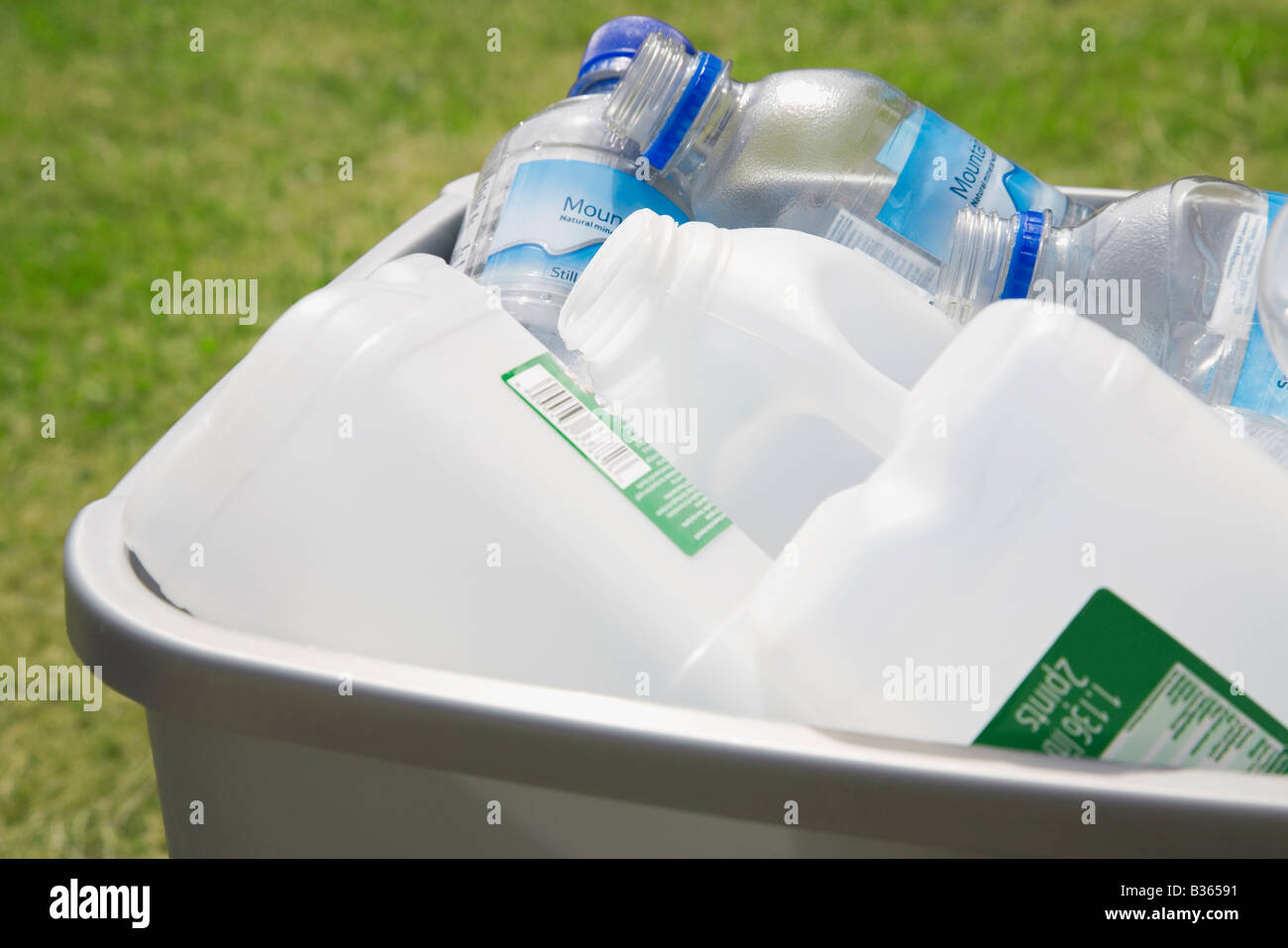 household recycling bin Stock Photo Alamy