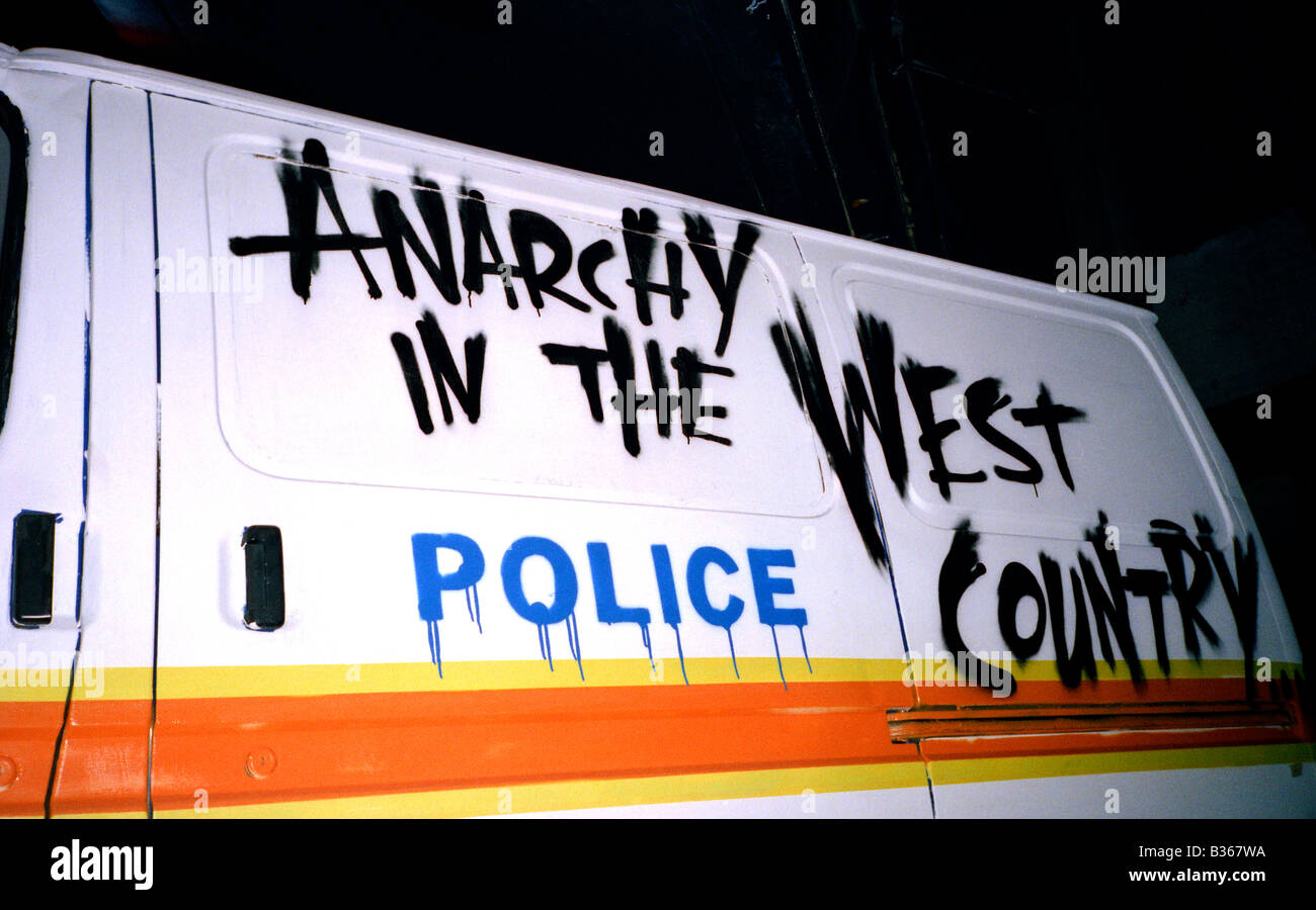 Famous graffiti artist Banksy's exhibition in East London Stock Photo