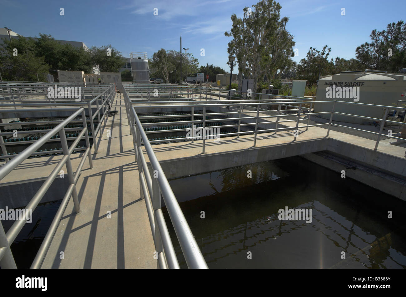 secondary-clarification-tanks-michelson-water-reclamation-plant-stock