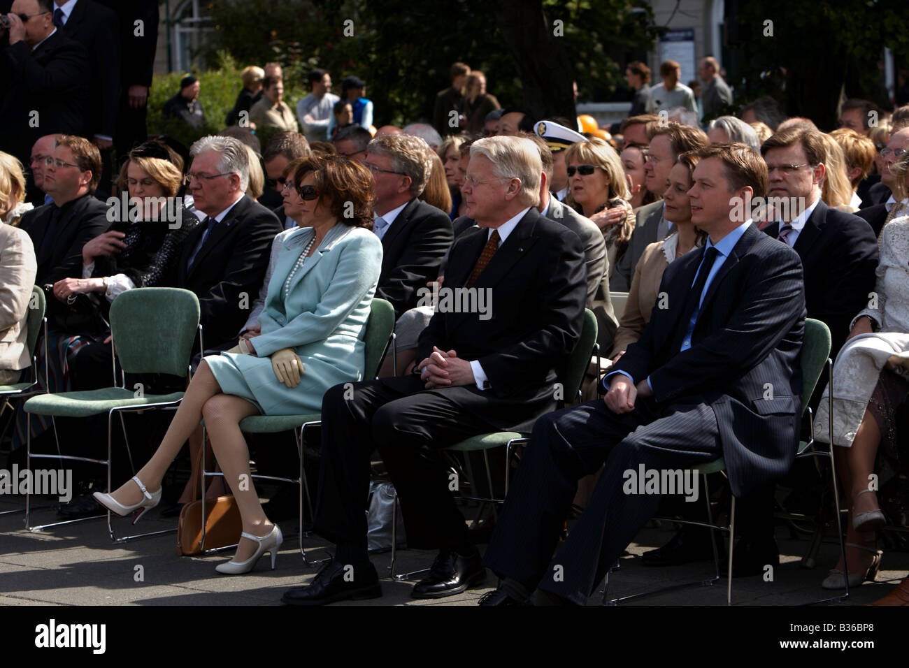 From the Independence day of Iceland the Icelandic President Mr Olafur Ragnar Grimsson and the first lady Dorritt Moussaieff Stock Photo