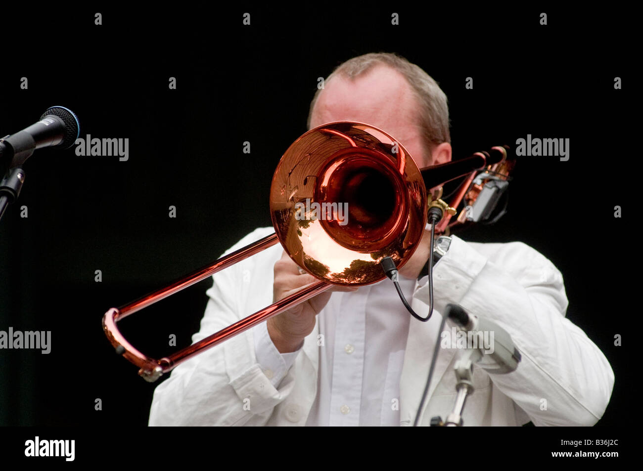 Trombone_player hires stock photography and images Alamy