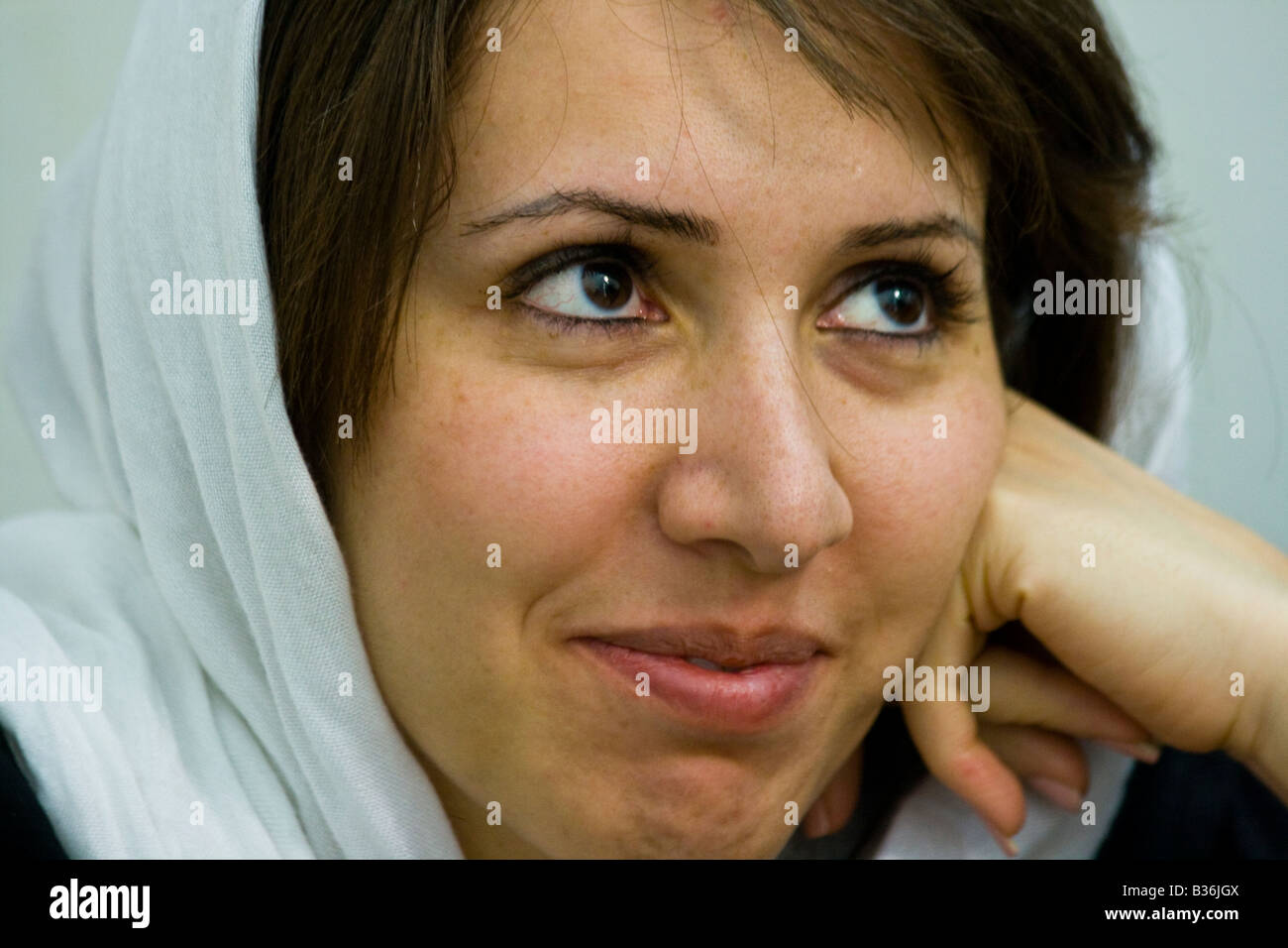 Young Muslim Woman in Tehran Iran Stock Photo