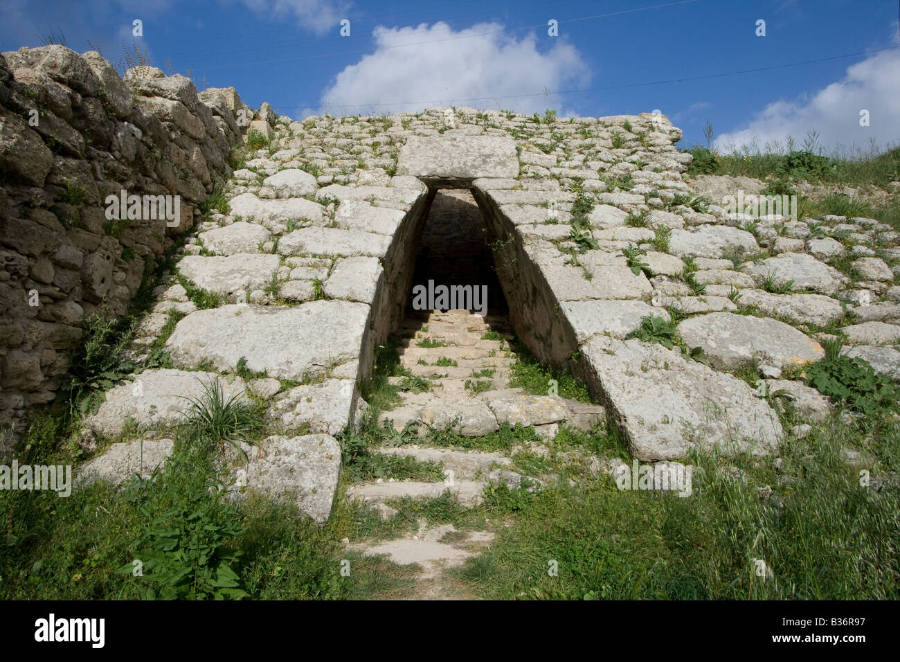 Ancient Ruins of Ugarit at Latakia in Syria Stock Photo