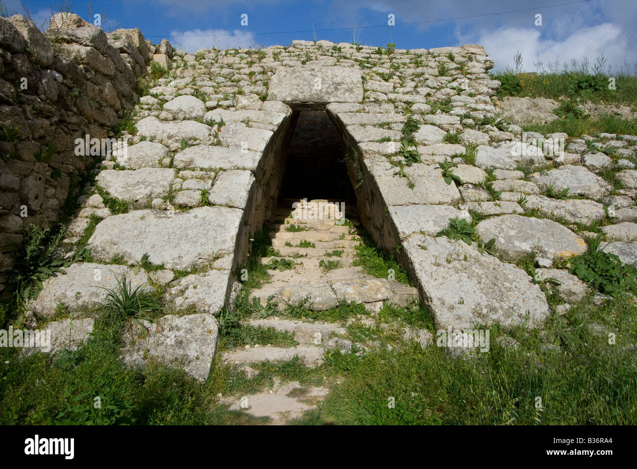 Ancient Ruins of Ugarit at Lattakia in Syria Stock Photo
