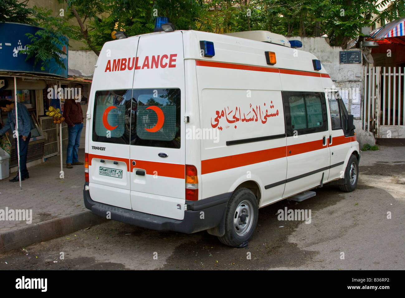 Ambulance in Latakia Syria Stock Photo