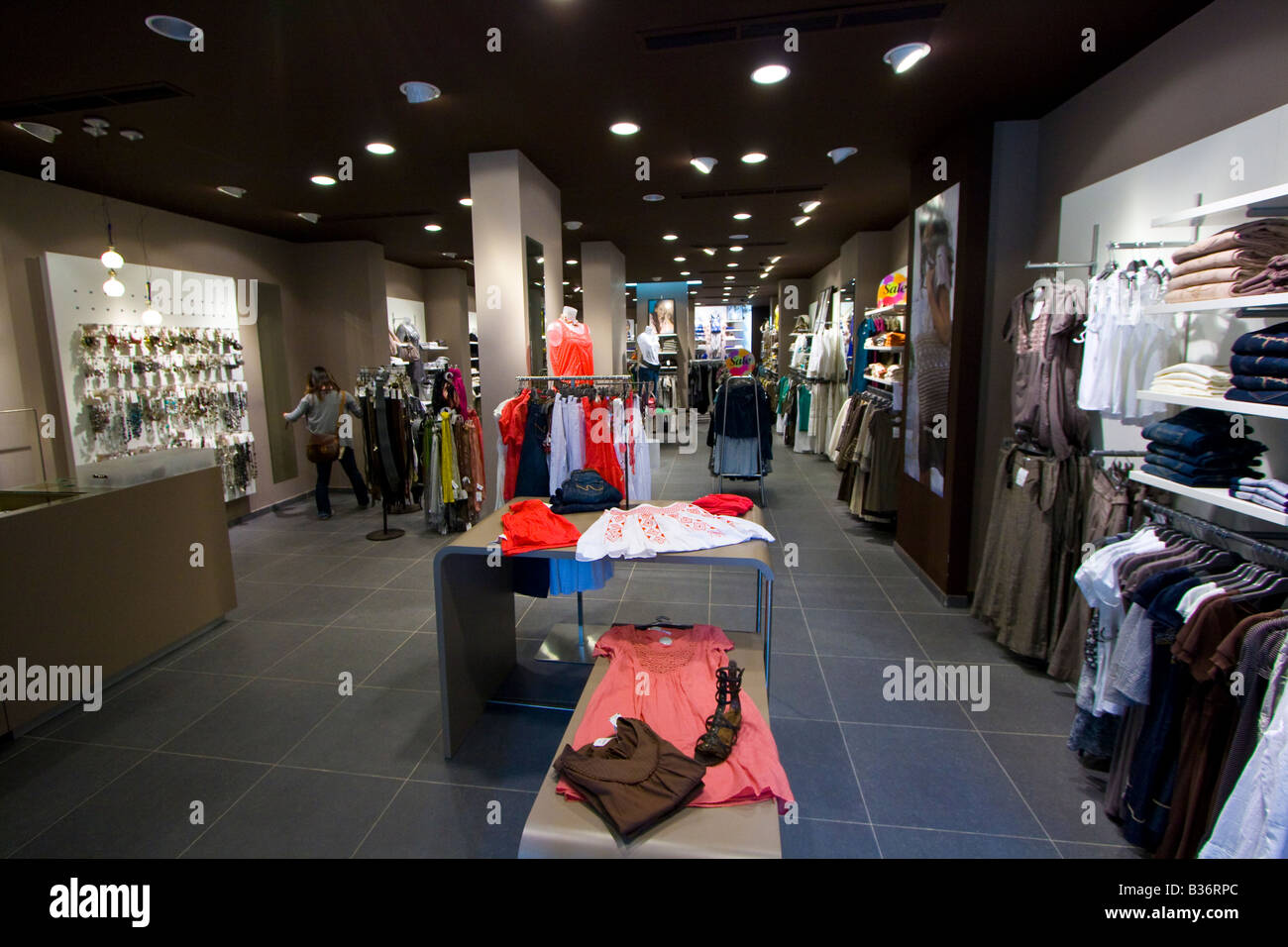 Modern Clothing Store on American Street in Latakia Syria Stock Photo