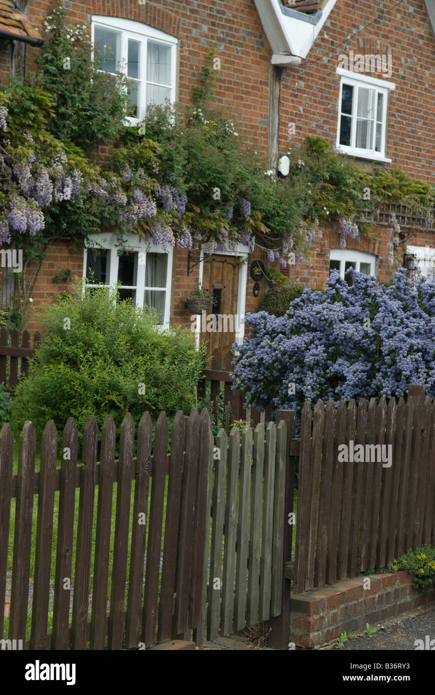 Fence with plants hi-res stock photography and images - Alamy
