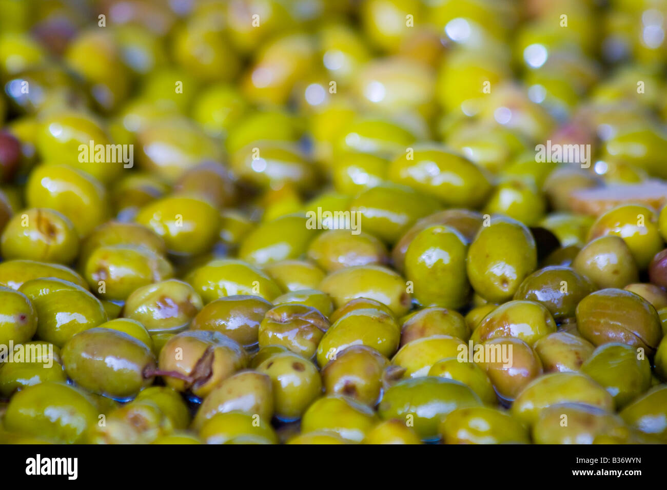 Olives in the Market in Deir Ez Zur Syria Stock Photo