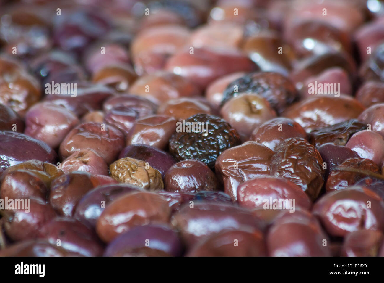 Olives in the Market in Deir Ez Zur Syria Stock Photo